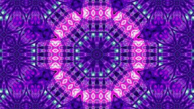 Soyut boya fırça mürekkep patlayabilir formanın düzgün kavramı simetrik desen süs dekoratif Kaleidoscope hareketi geometrik daire ve yıldız şekli