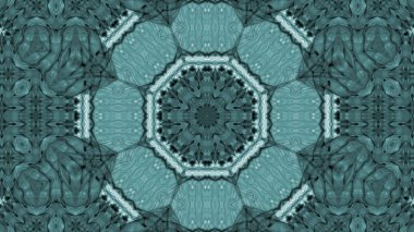 Soyut boya fırça mürekkep patlayabilir formanın düzgün kavramı simetrik desen süs dekoratif Kaleidoscope hareketi geometrik daire ve yıldız şekli