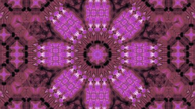 Soyut boya fırça mürekkep patlayabilir formanın düzgün kavramı simetrik desen süs dekoratif Kaleidoscope hareketi geometrik daire ve yıldız şekli