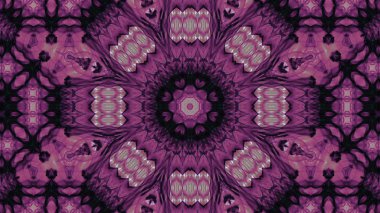 Soyut boya fırça mürekkep patlayabilir formanın düzgün kavramı simetrik desen süs dekoratif Kaleidoscope hareketi geometrik daire ve yıldız şekli