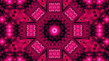 Soyut boya fırça mürekkep patlayabilir formanın düzgün kavramı simetrik desen süs dekoratif Kaleidoscope hareketi geometrik daire ve yıldız şekli