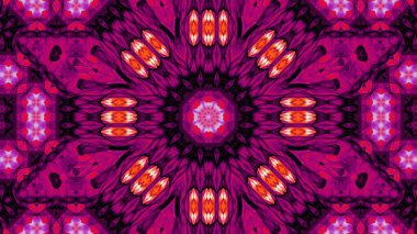 Soyut boya fırça mürekkep patlayabilir formanın düzgün kavramı simetrik desen süs dekoratif Kaleidoscope hareketi geometrik daire ve yıldız şekli