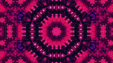 Soyut boya fırça mürekkep patlayabilir formanın düzgün kavramı simetrik desen süs dekoratif Kaleidoscope hareketi geometrik daire ve yıldız şekli