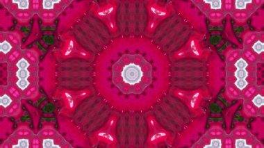 Soyut boya fırça mürekkep patlayabilir formanın düzgün kavramı simetrik desen süs dekoratif Kaleidoscope hareketi geometrik daire ve yıldız şekli