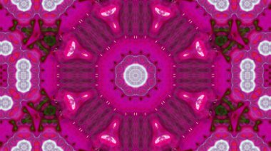 Soyut boya fırça mürekkep patlayabilir formanın düzgün kavramı simetrik desen süs dekoratif Kaleidoscope hareketi geometrik daire ve yıldız şekli