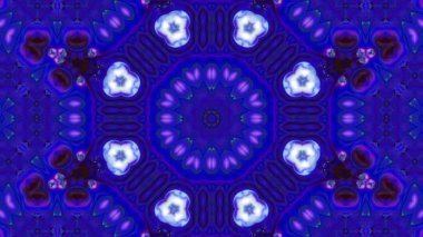 Soyut boya fırça mürekkep patlayabilir formanın düzgün kavramı simetrik desen süs dekoratif Kaleidoscope hareketi geometrik daire ve yıldız şekli