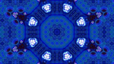 Soyut boya fırça mürekkep patlayabilir formanın düzgün kavramı simetrik desen süs dekoratif Kaleidoscope hareketi geometrik daire ve yıldız şekli