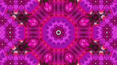 Soyut boya fırça mürekkep patlayabilir formanın düzgün kavramı simetrik desen süs dekoratif Kaleidoscope hareketi geometrik daire ve yıldız şekli