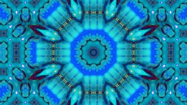 Soyut boya fırça mürekkep patlayabilir formanın düzgün kavramı simetrik desen süs dekoratif Kaleidoscope hareketi geometrik daire ve yıldız şekli