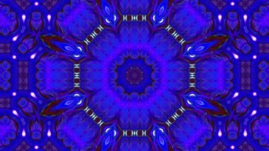 Soyut boya fırça mürekkep patlayabilir formanın düzgün kavramı simetrik desen süs dekoratif Kaleidoscope hareketi geometrik daire ve yıldız şekli