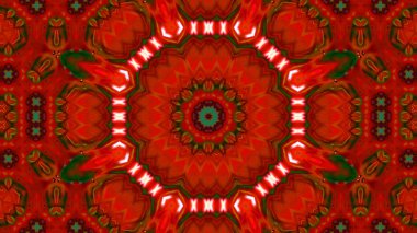 Soyut boya fırça mürekkep patlayabilir formanın düzgün kavramı simetrik desen süs dekoratif Kaleidoscope hareketi geometrik daire ve yıldız şekli