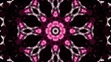 Soyut boya fırça mürekkep patlayabilir formanın düzgün kavramı simetrik desen süs dekoratif Kaleidoscope hareketi geometrik daire ve yıldız şekli