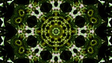 Soyut boya fırça mürekkep patlayabilir formanın düzgün kavramı simetrik desen süs dekoratif Kaleidoscope hareketi geometrik daire ve yıldız şekli