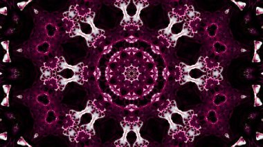 Soyut boya fırça mürekkep patlayabilir formanın düzgün kavramı simetrik desen süs dekoratif Kaleidoscope hareketi geometrik daire ve yıldız şekli