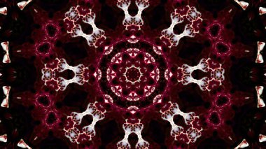 Soyut boya fırça mürekkep patlayabilir formanın düzgün kavramı simetrik desen süs dekoratif Kaleidoscope hareketi geometrik daire ve yıldız şekli