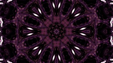 Soyut boya fırça mürekkep patlayabilir formanın düzgün kavramı simetrik desen süs dekoratif Kaleidoscope hareketi geometrik daire ve yıldız şekli