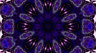 Soyut boya fırça mürekkep patlayabilir formanın düzgün kavramı simetrik desen süs dekoratif Kaleidoscope hareketi geometrik daire ve yıldız şekli