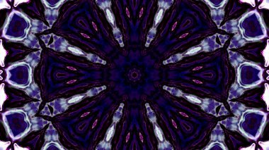 Soyut boya fırça mürekkep patlayabilir formanın düzgün kavramı simetrik desen süs dekoratif Kaleidoscope hareketi geometrik daire ve yıldız şekli