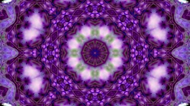 Soyut boya fırça mürekkep patlayabilir formanın düzgün kavramı simetrik desen süs dekoratif Kaleidoscope hareketi geometrik daire ve yıldız şekli