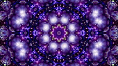 Soyut boya fırça mürekkep patlayabilir formanın düzgün kavramı simetrik desen süs dekoratif Kaleidoscope hareketi geometrik daire ve yıldız şekli