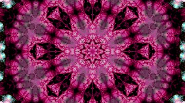 Soyut boya fırça mürekkep patlayabilir formanın düzgün kavramı simetrik desen süs dekoratif Kaleidoscope hareketi geometrik daire ve yıldız şekli