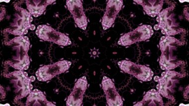 Soyut boya fırça mürekkep patlayabilir formanın düzgün kavramı simetrik desen süs dekoratif Kaleidoscope hareketi geometrik daire ve yıldız şekli