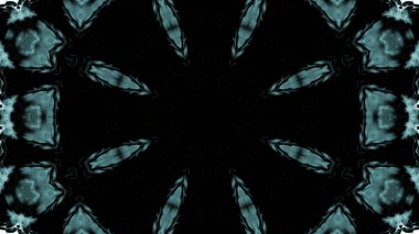 Soyut boya fırça mürekkep patlayabilir formanın düzgün kavramı simetrik desen süs dekoratif Kaleidoscope hareketi geometrik daire ve yıldız şekli