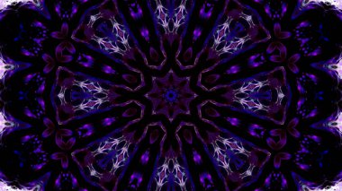 Soyut boya fırça mürekkep patlayabilir formanın düzgün kavramı simetrik desen süs dekoratif Kaleidoscope hareketi geometrik daire ve yıldız şekli