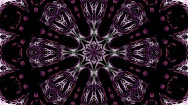 Soyut boya fırça mürekkep patlayabilir formanın düzgün kavramı simetrik desen süs dekoratif Kaleidoscope hareketi geometrik daire ve yıldız şekli