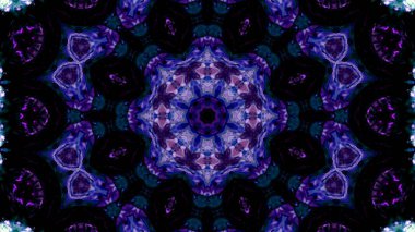 Soyut boya fırça mürekkep patlayabilir formanın düzgün kavramı simetrik desen süs dekoratif Kaleidoscope hareketi geometrik daire ve yıldız şekli