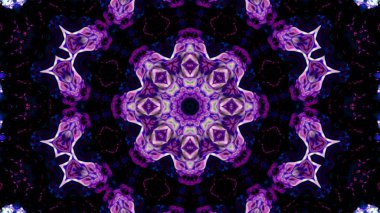 Soyut boya fırça mürekkep patlayabilir formanın düzgün kavramı simetrik desen süs dekoratif Kaleidoscope hareketi geometrik daire ve yıldız şekli