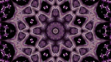 Soyut boya fırça mürekkep patlayabilir formanın düzgün kavramı simetrik desen süs dekoratif Kaleidoscope hareketi geometrik daire ve yıldız şekli