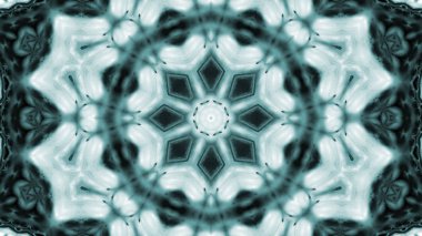 Soyut boya fırça mürekkep patlayabilir formanın düzgün kavramı simetrik desen süs dekoratif Kaleidoscope hareketi geometrik daire ve yıldız şekli