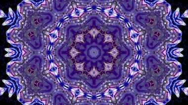 Soyut boya fırça mürekkep patlayabilir formanın düzgün kavramı simetrik desen süs dekoratif Kaleidoscope hareketi geometrik daire ve yıldız şekli