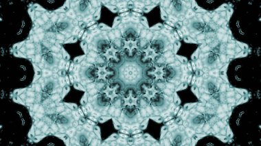 Soyut boya fırça mürekkep patlayabilir formanın düzgün kavramı simetrik desen süs dekoratif Kaleidoscope hareketi geometrik daire ve yıldız şekli