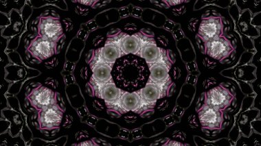 Soyut boya fırça mürekkep patlayabilir formanın düzgün kavramı simetrik desen süs dekoratif Kaleidoscope hareketi geometrik daire ve yıldız şekli