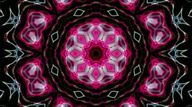 Soyut boya fırça mürekkep patlayabilir formanın düzgün kavramı simetrik desen süs dekoratif Kaleidoscope hareketi geometrik daire ve yıldız şekli