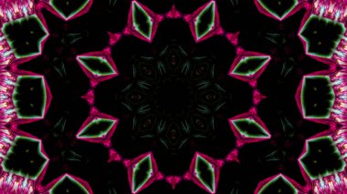 Soyut boya fırça mürekkep patlayabilir formanın düzgün kavramı simetrik desen süs dekoratif Kaleidoscope hareketi geometrik daire ve yıldız şekli