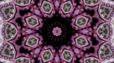 Soyut boya fırça mürekkep patlayabilir formanın düzgün kavramı simetrik desen süs dekoratif Kaleidoscope hareketi geometrik daire ve yıldız şekli