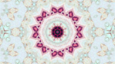 Soyut boya fırça mürekkep patlayabilir formanın düzgün kavramı simetrik desen süs dekoratif Kaleidoscope hareketi geometrik daire ve yıldız şekli