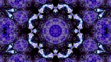 Soyut boya fırça mürekkep patlayabilir formanın düzgün kavramı simetrik desen süs dekoratif Kaleidoscope hareketi geometrik daire ve yıldız şekli