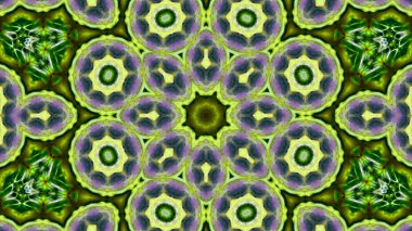 Soyut boya fırça mürekkep patlayabilir formanın düzgün kavramı simetrik desen süs dekoratif Kaleidoscope hareketi geometrik daire ve yıldız şekli