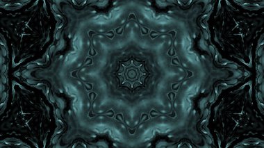 Soyut boya fırça mürekkep patlayabilir formanın düzgün kavramı simetrik desen süs dekoratif Kaleidoscope hareketi geometrik daire ve yıldız şekli