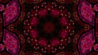 Soyut boya fırça mürekkep patlayabilir formanın düzgün kavramı simetrik desen süs dekoratif Kaleidoscope hareketi geometrik daire ve yıldız şekli