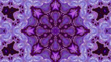 Soyut boya fırça mürekkep patlayabilir formanın düzgün kavramı simetrik desen süs dekoratif Kaleidoscope hareketi geometrik daire ve yıldız şekli