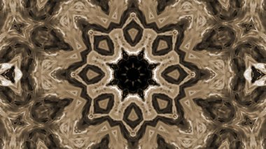 Soyut boya fırça mürekkep patlayabilir formanın düzgün kavramı simetrik desen süs dekoratif Kaleidoscope hareketi geometrik daire ve yıldız şekli