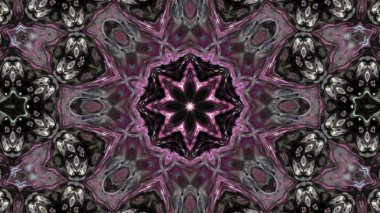 Soyut boya fırça mürekkep patlayabilir formanın düzgün kavramı simetrik desen süs dekoratif Kaleidoscope hareketi geometrik daire ve yıldız şekli