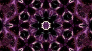 Soyut boya fırça mürekkep patlayabilir formanın düzgün kavramı simetrik desen süs dekoratif Kaleidoscope hareketi geometrik daire ve yıldız şekli