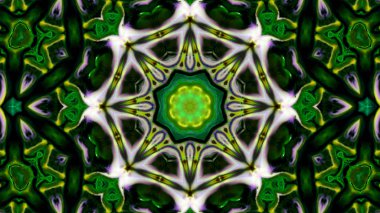 Soyut boya fırça mürekkep patlayabilir formanın düzgün kavramı simetrik desen süs dekoratif Kaleidoscope hareketi geometrik daire ve yıldız şekli