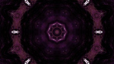 Soyut boya fırça mürekkep patlayabilir formanın düzgün kavramı simetrik desen süs dekoratif Kaleidoscope hareketi geometrik daire ve yıldız şekli